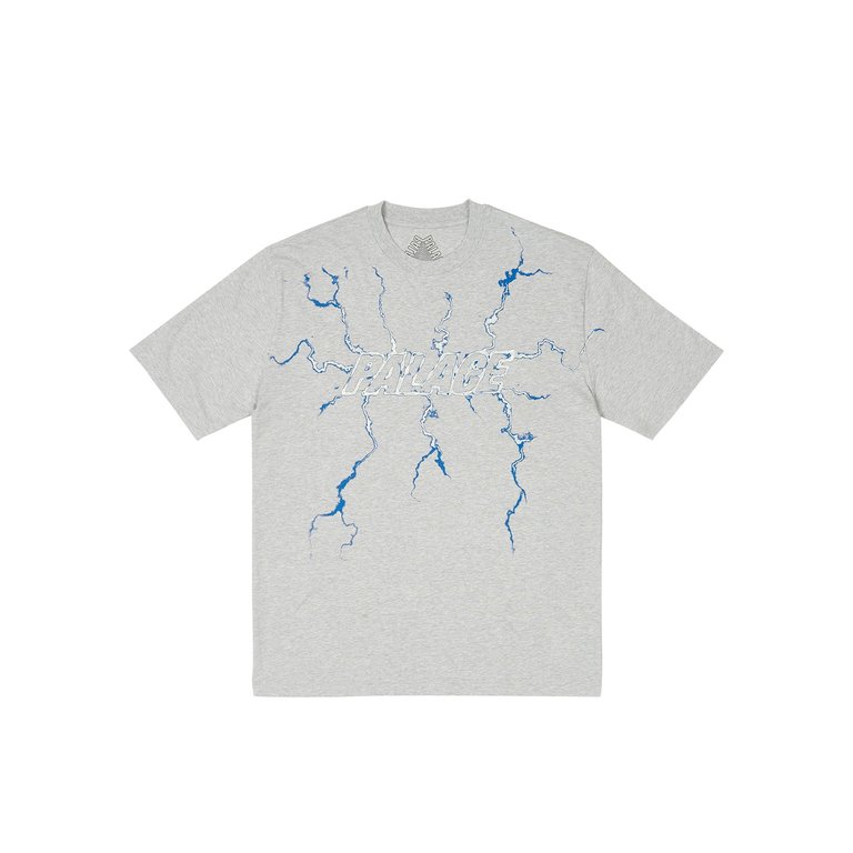 Palace FULLY CHARGED T-SHIRT GREY MARL (Winter 2023) - $48.00