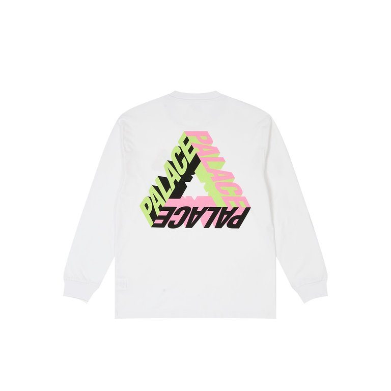 Palace P-3D LONGSLEEVE WHITE (Winter 2023) - €58.00