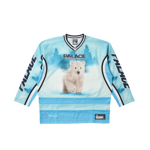 Palace BRIGHTER ALTERNATIVE HOCKEY JERSEY BLUE - Colorway