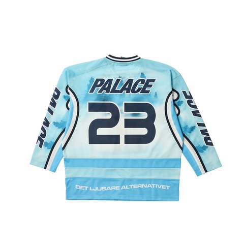 Palace BRIGHTER ALTERNATIVE HOCKEY JERSEY BLUE - Colorway