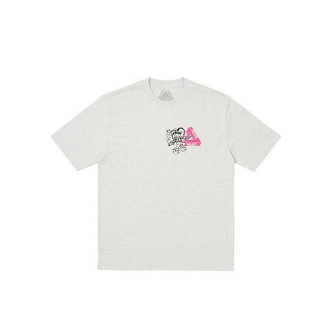 Palace DEREK GARAGE T-SHIRT GREY MARL - Colorway