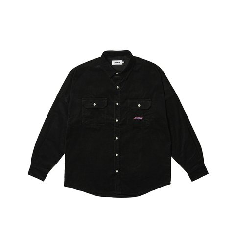 Palace DROP SHOULDER CORD SHIRT BLACK - Colorway