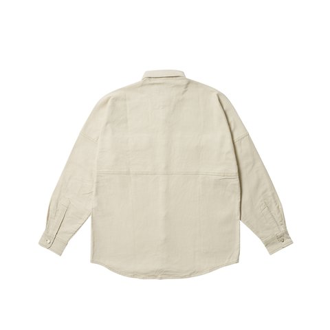 Palace DROP SHOULDER CORD SHIRT SOFT WHITE - Colorway