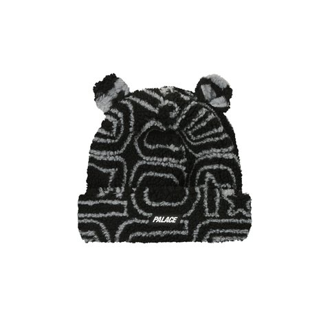 Palace JOYREX FLEECE EARS BEANIE BLACK - Colorway