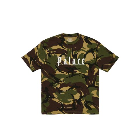 Palace KITANO T-SHIRT WOODLAND CAMO - Colorway