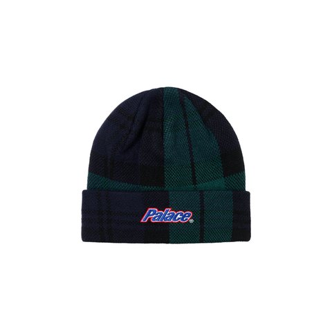 Palace LOWERCASE CUFF BEANIE BLACKWATCH CHECK - Colorway