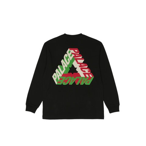 Palace P-3D LONGSLEEVE BLACK - Colorway