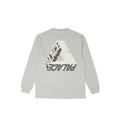 Palace P-3D LONGSLEEVE GREY MARL - Colorway