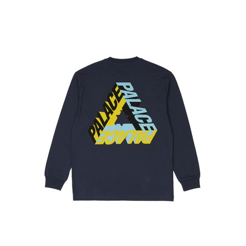 Palace P-3D LONGSLEEVE NAVY - Colorway