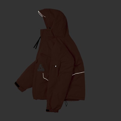 Palace P-TECH HOODED JACKET ORANGE - Colorway