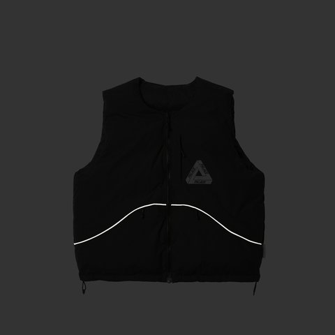 Palace P-TECH REVERSIBLE PUFFA VEST BLACK - Colorway