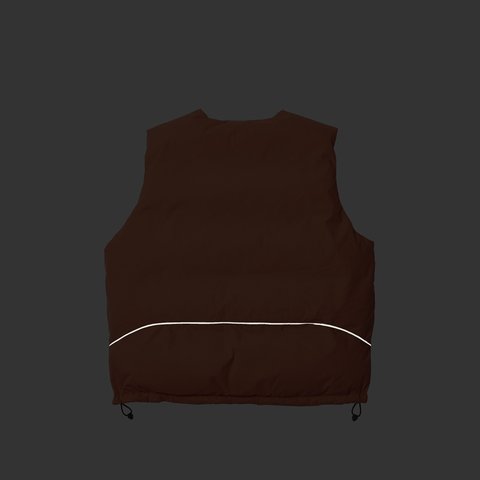 Palace P-TECH REVERSIBLE PUFFA VEST ORANGE - Colorway