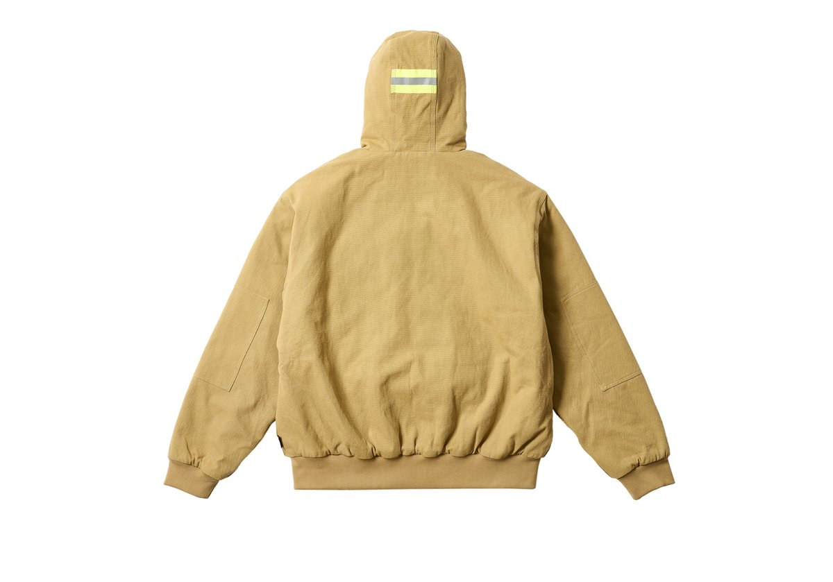 PALACE HARDWARE HOODED WORKWEAR JACKET KHAKI - Palace