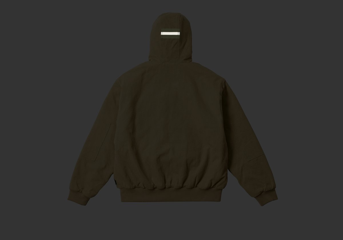 PALACE HARDWARE HOODED WORKWEAR JACKET KHAKI - Palace