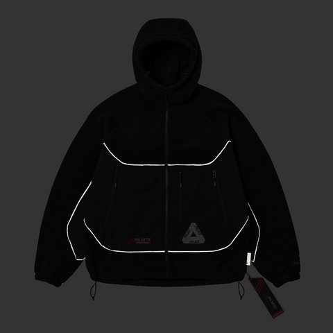 Palace POLARTEC 3M HOODED JACKET BLACK - Colorway