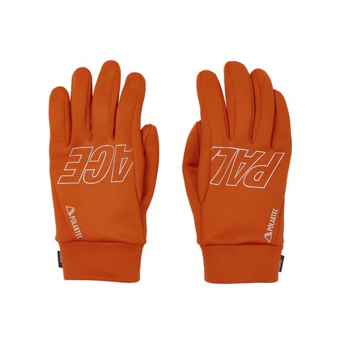 Palace POLARTEC POWERSTRETCH GLOVES ORANGE - Colorway