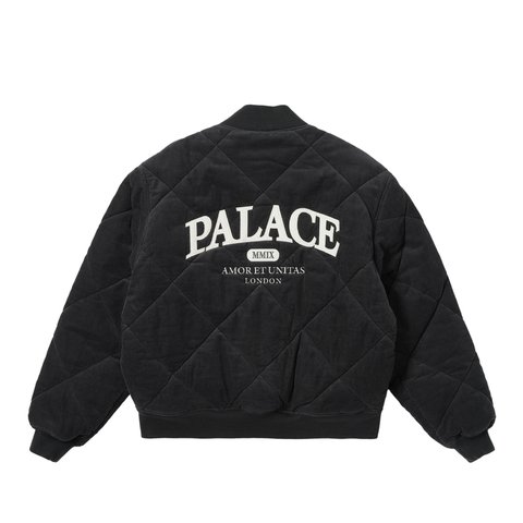 Palace QUILTED JACKET BLACK - Colorway