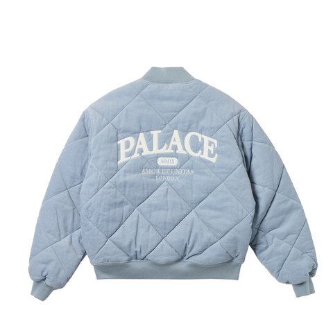 Palace QUILTED JACKET CHILL BLUE - Colorway