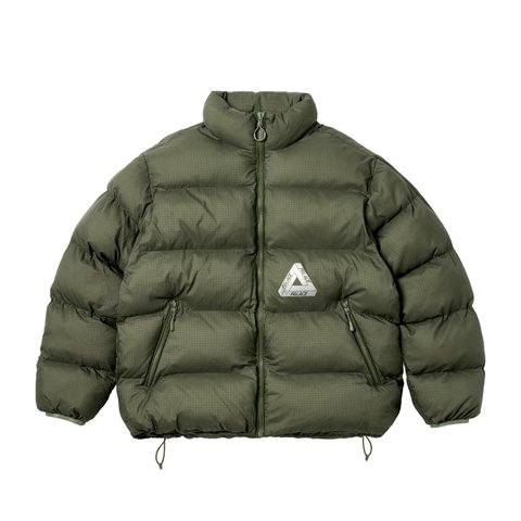 Palace RIPSTOP PUFFA OLIVE - Colorway
