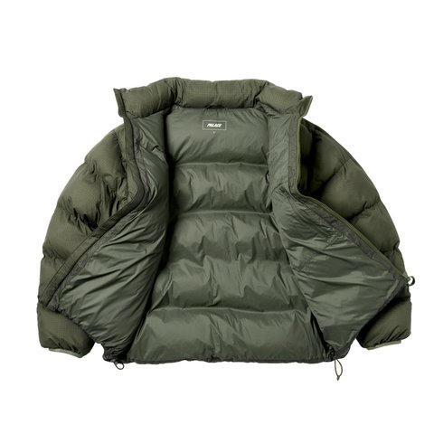 Palace RIPSTOP PUFFA OLIVE - Colorway