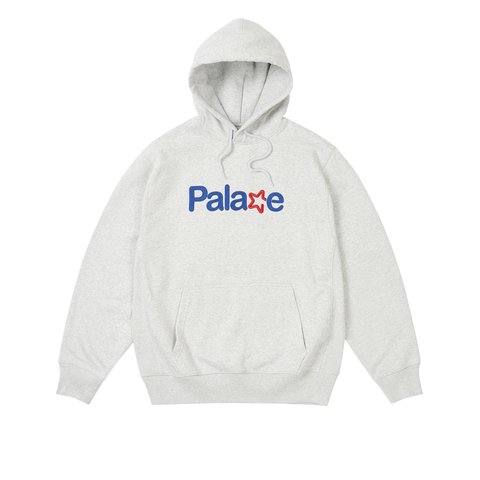Palace SIGNATURE HOOD GREY MARL - Colorway