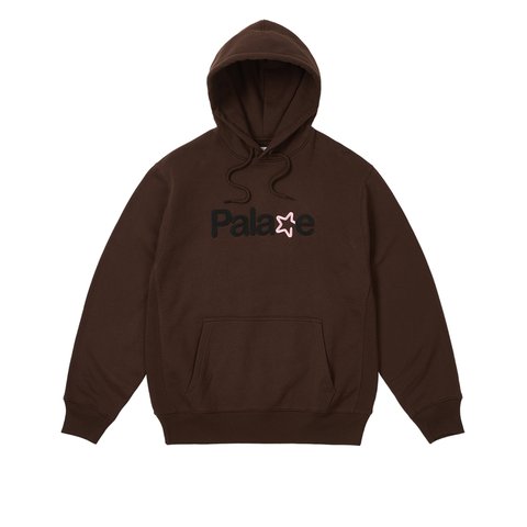 Palace SIGNATURE HOOD NICE BROWN - Colorway