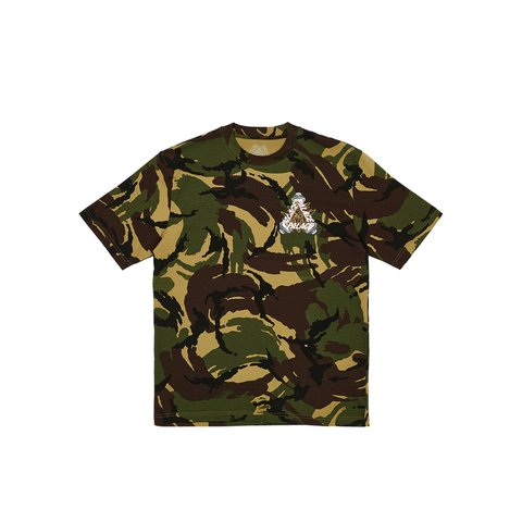 Palace SPEAKER P-3 T-SHIRT WOODLAND CAMO - Colorway