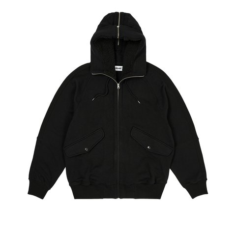Palace SPLIT HOOD BOMBER SWEAT BLACK - Colorway