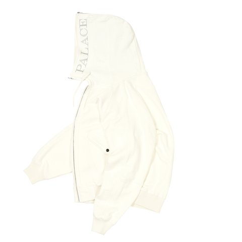 Palace SPLIT HOOD BOMBER SWEAT WHITE - Colorway