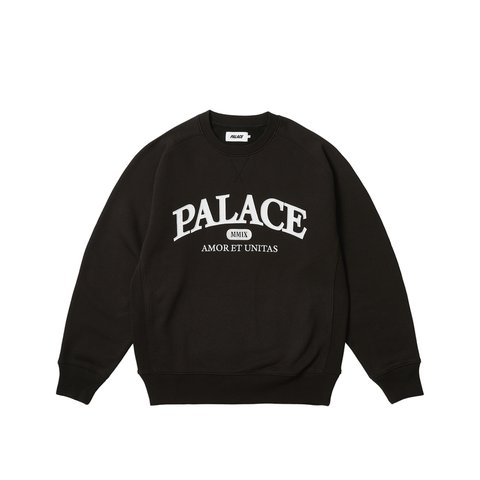 Palace UNITAS CREW BLACK - Colorway