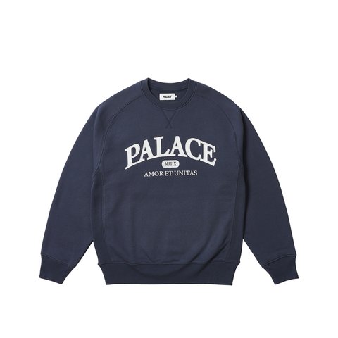 Palace UNITAS CREW NAVY - Colorway