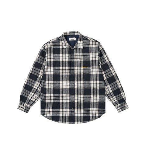 Palace CHECK INSULATED SHIRT NAVY - Colorway