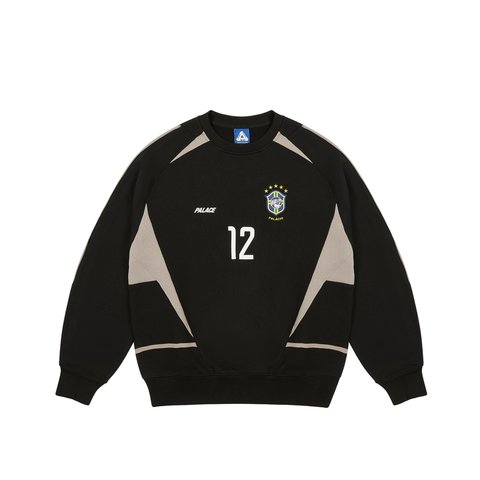 Palace PRO TEAM 02 CREW BLACK - Colorway