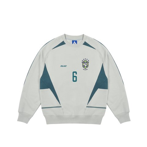 Palace PRO TEAM 02 CREW LIGHT GREY - Colorway