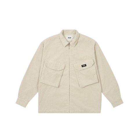 Palace CORD PDU OVERSHIRT CONCRETE GREY - Colorway