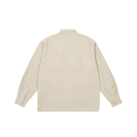 Palace CORD PDU OVERSHIRT CONCRETE GREY - Colorway