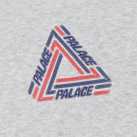 Palace TRI-LINE HOOD GREY MARL - Colorway
