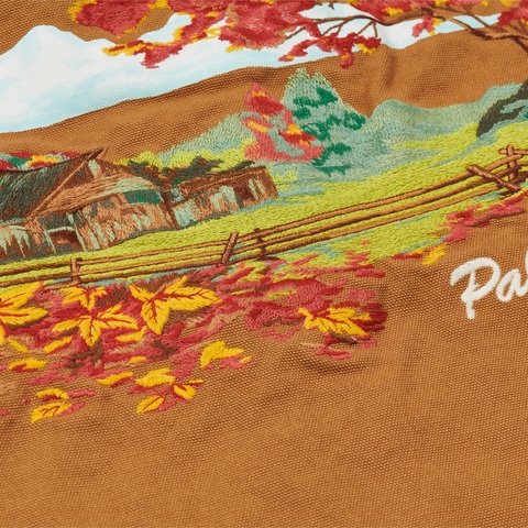 Palace UTILITY FLEECE JACKET BROWN - Colorway