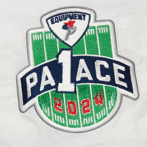Palace BREAKOUT HALF ZIP BOMBER WHITE / NAVY - Colorway