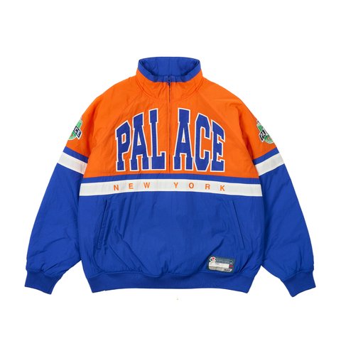 Palace BREAKOUT HALF ZIP BOMBER ORANGE / BLUE - Colorway