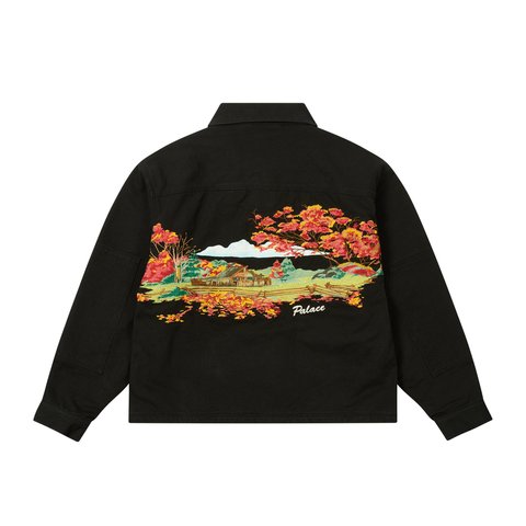 Palace UTILITY FLEECE JACKET BLACK - Colorway