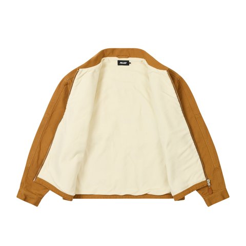 Palace UTILITY FLEECE JACKET BROWN - Colorway