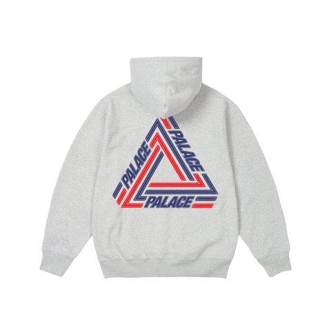 Palace TRI-LINE HOOD GREY MARL - Colorway