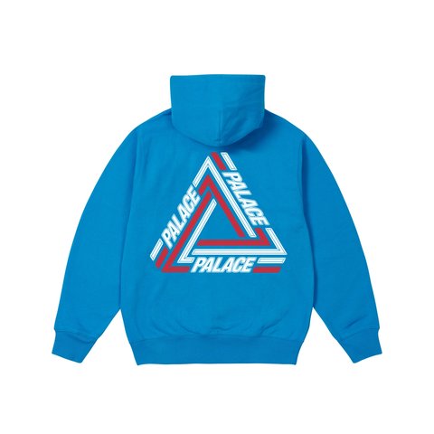 Palace TRI-LINE HOOD AQUATIC BLUE - Colorway