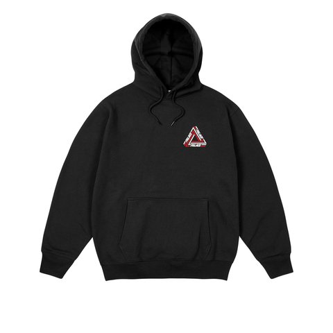 Palace TRI-LINE HOOD BLACK - Colorway