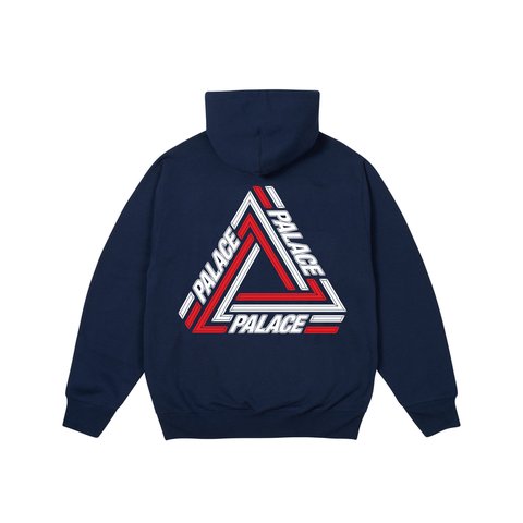 Palace TRI-LINE HOOD NAVY - Colorway