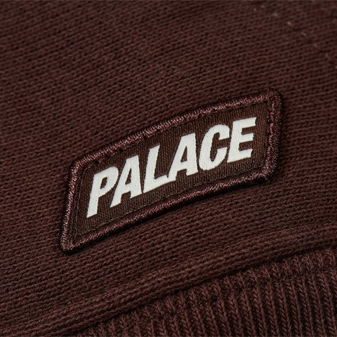 Palace UNISEX HOOD DARK BROWN - Colorway