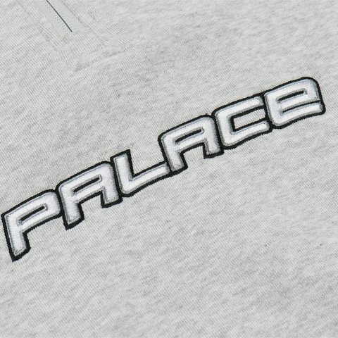 Palace PALSTAR 1/4 ZIP GREY MARL - Colorway