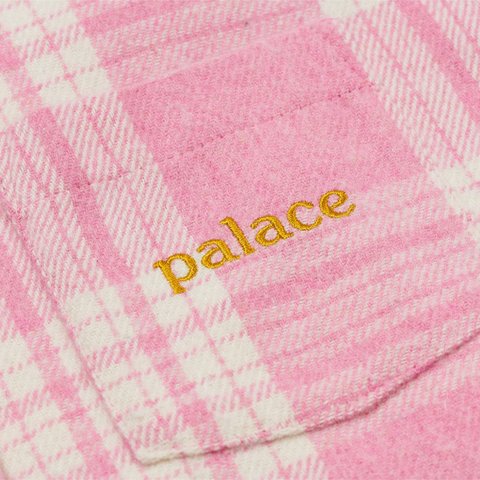 Palace CHECK INSULATED SHIRT PINK - Colorway