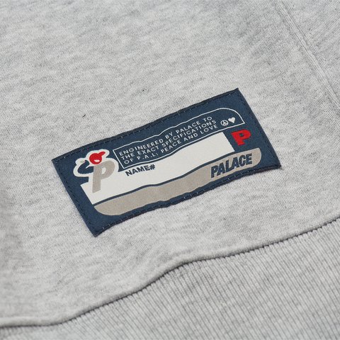 Palace ATHLETIC CREW GREY MARL - Colorway